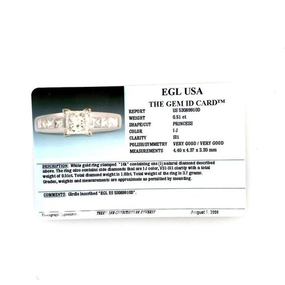 14k Diamond Engagement Ring (Sz 7) - Picture 14 of 15